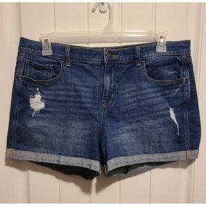 Old Navy boyfriend jean shorts Size 14
